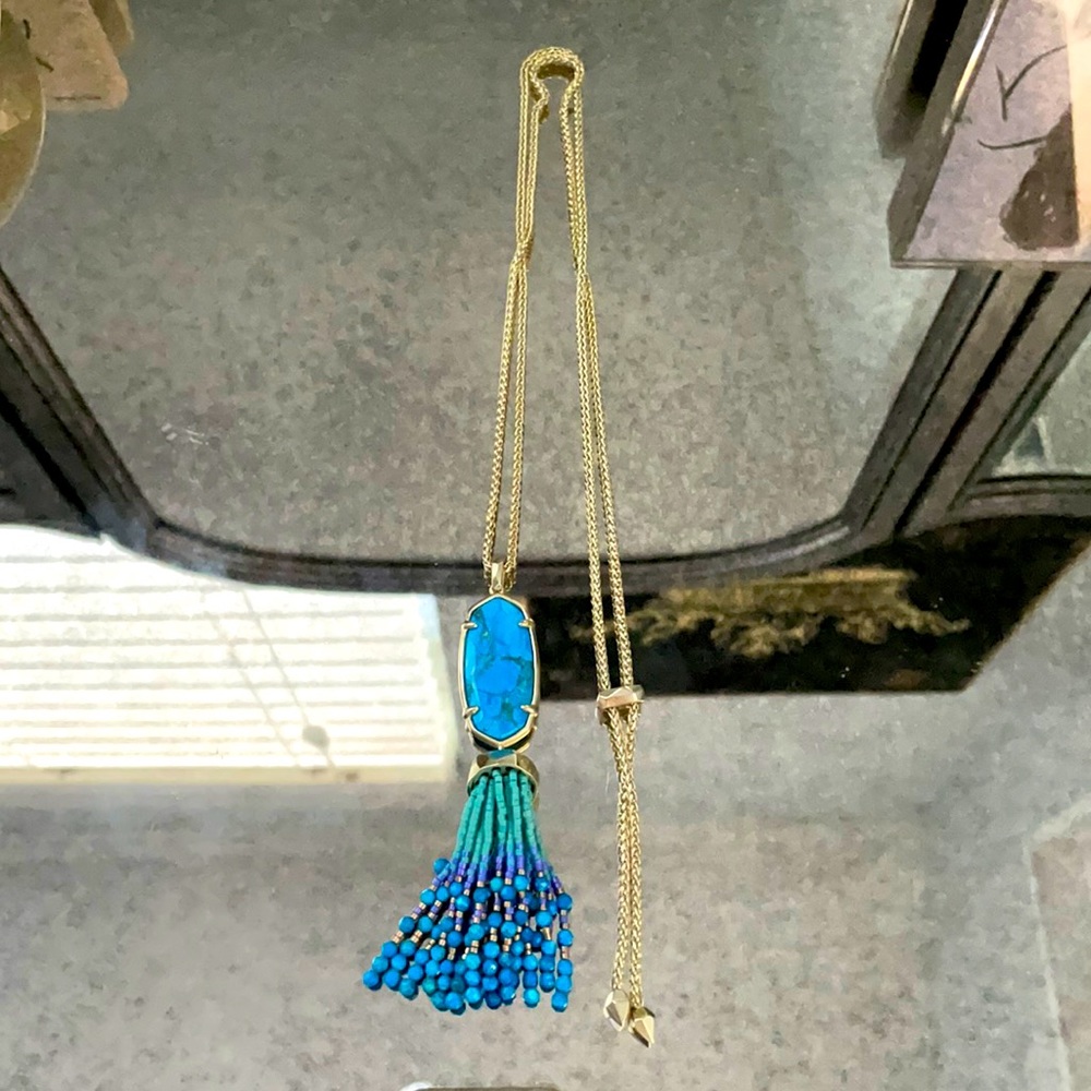 Kendra Scott turquoise stone necklace